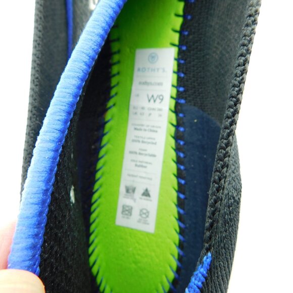 ROTHY'S Black Knit Ballet Flats 9 - Picture 5 of 5